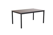 Zahradní stůl Keter Porto 160 walnut black steel