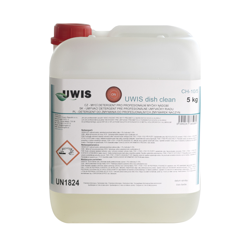 UWIS Tekutý mycí přípravek DISH clean 5 kg UWIS Tekutý mycí přípravek DISH clean 5 kg