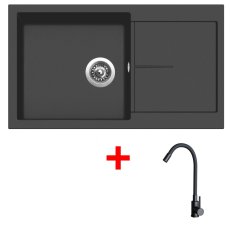 Sinks INFINITY 860 Pureblack + ELASTA černá matná