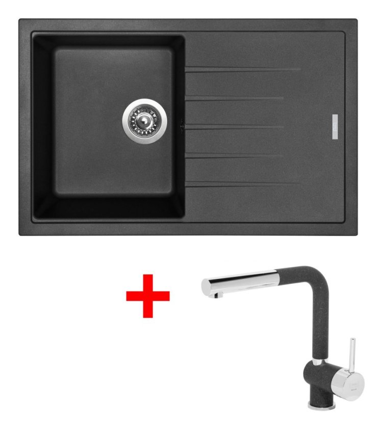 Sinks BEST 780 Granblack + Mix 3 P GR Sinks BEST 780 Granblack + Mix 3 P GR