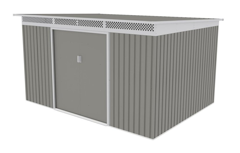 Zahradní domek G21 GRAH 915 - 340 x 269 cm, metalický šedý