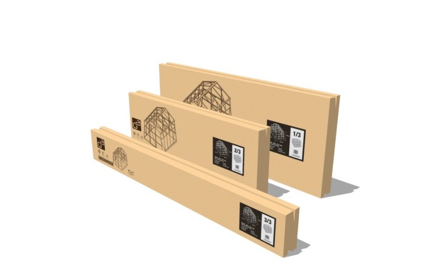 Skleník G21 GZ 59 - 251 x 311 cm, pozinkovaný - poškozený obal