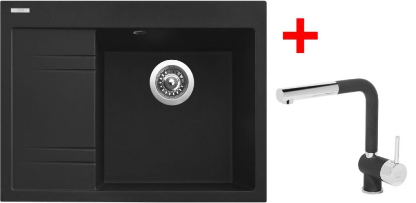 Sinks RIM 650 P Metalblack + Mix 3 P GR Sinks RIM 650 P Metalblack + Mix 3 P GR