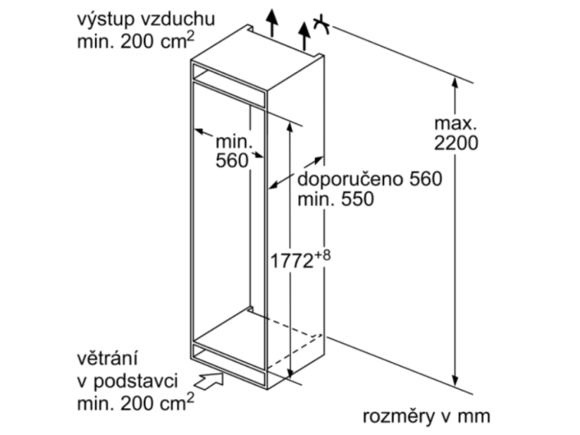 Vestavná chladnička Siemens KI86NHFE0