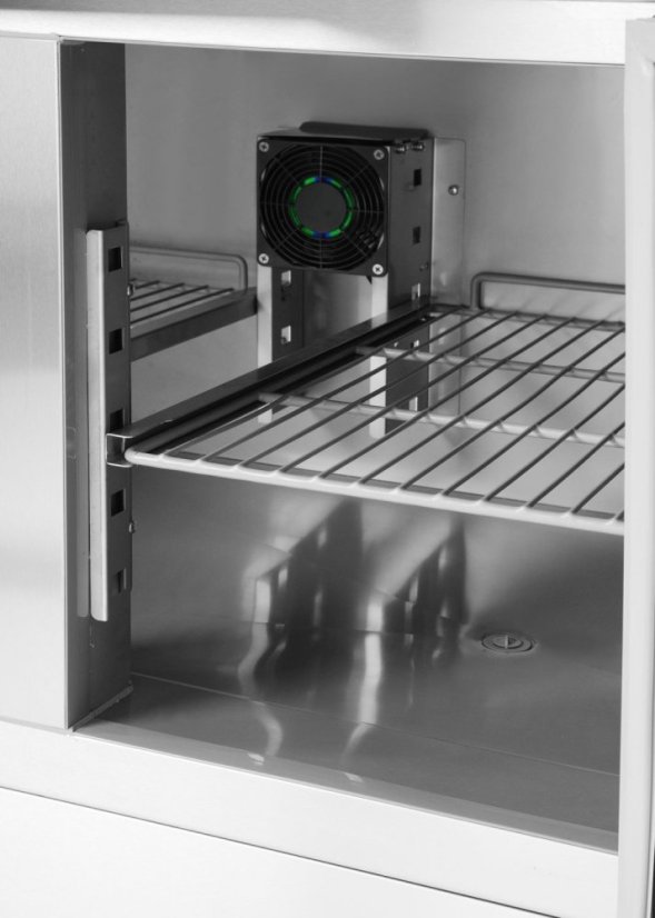 Třídveřový chladicí stůl s nástavcem, Arktic, 219L, 230V/152W, 700x1365x(H)990mm