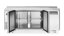 Třídveřový chladicí stůl s postranními jednotkami, Arktic, Kitchen Line, 291L, 230V/270W, 600x1800x(H)840mm