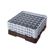 Cambro Koš Camrack 49 pozic, výška sklenice 13,2 cm - Hnědá