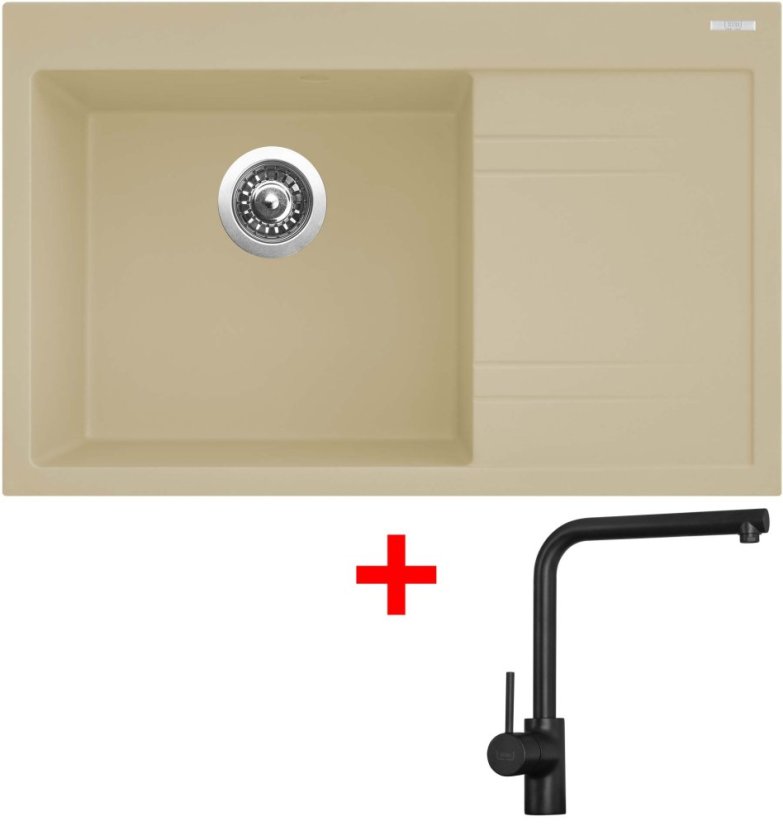 Sinks RIM 780 L Sahara + Elka černá matná Sinks RIM 780 L Sahara + Elka černá matná