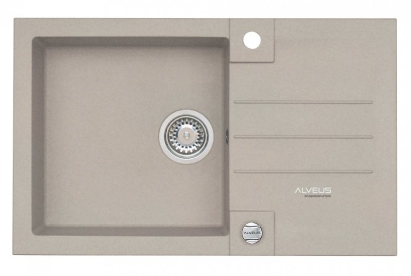 Alveus ROCK 130 /02 PEBBLE (780x480mm)+ pop- up sifon F