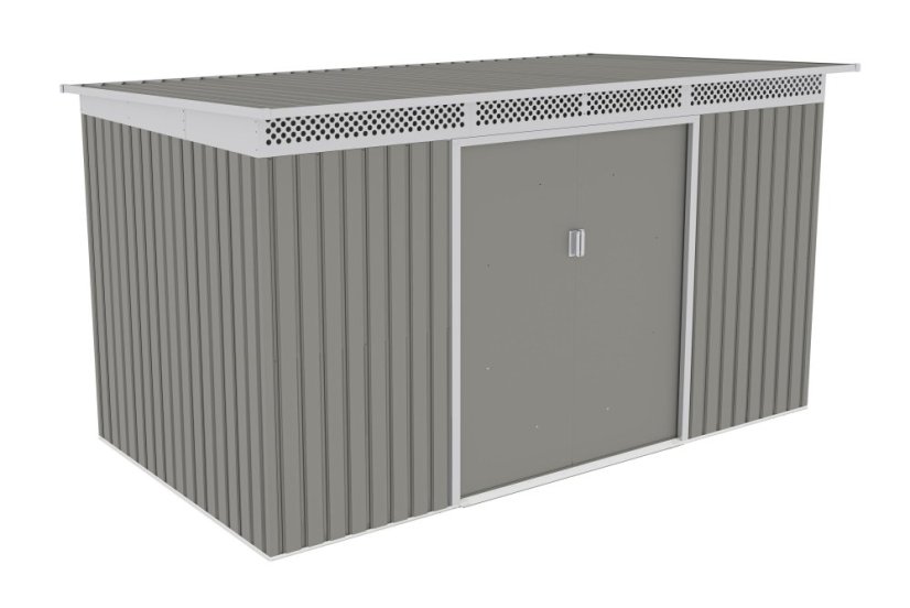 Zahradní domek G21 GRAH 700 - 340 x 206 cm, metalický šedý