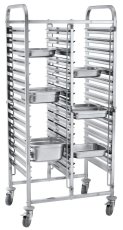 Dvojitý vozík pro přepravu kontejnerů 30×GN 1/1, HENDI, 798x610x(H)1710mm
