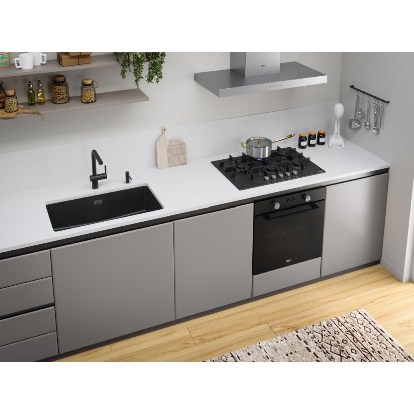 Plynová varná deska Franke FHMA 755 4G DCL BK C Černé sklo