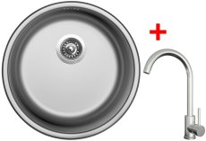 Sinks ROUND 450 + ARCO celonerezová