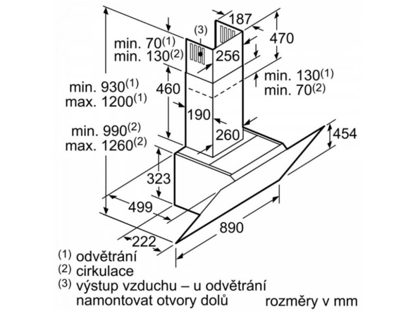 Komínová digestoř Siemens LC91KWW60