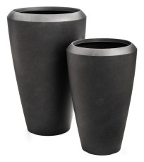 Květináč G21 Coal Oval 44,3 x 44,3 x 69,8