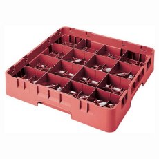 Cambro Koš Camrack 16 pozic, výška sklenice 13,2 cm - Červená