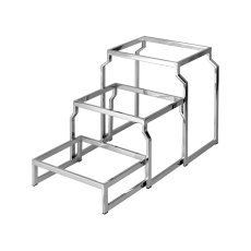 TOMGAST Stojan nerezová ocel - set, 3 úrovně, GN 1/2 v: 403 mm