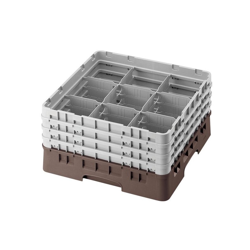 Cambro Koš Camrack 9 pozic, výška sklenice 13,2 cm - Hnědá Cambro Koš Camrack 9 pozic, výška sklenice 13,2 cm - Hnědá