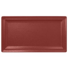 RAK Porcelain RAK Talíř obdélný 38 × 21 cm, tmavě červená | RAK-NFCLRP38DR