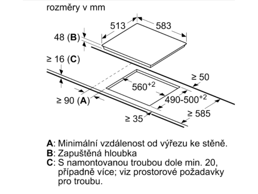 Sklokeramická varná deska Bosch PKN645BA2E