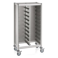 TOMGAST Vozík na tácy 86 × 51 × 165 cm, 2× 10 pozic