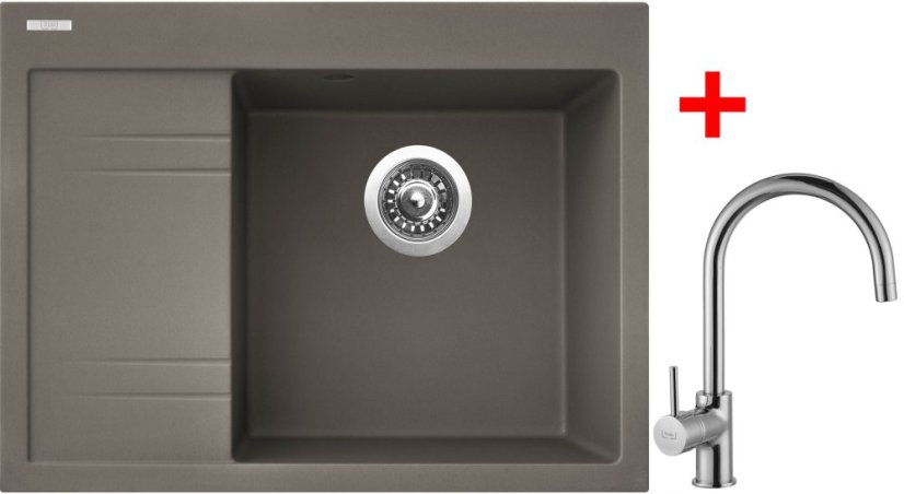 Sinks RIM 650 P Truffle + Vitalia Sinks RIM 650 P Truffle + Vitalia