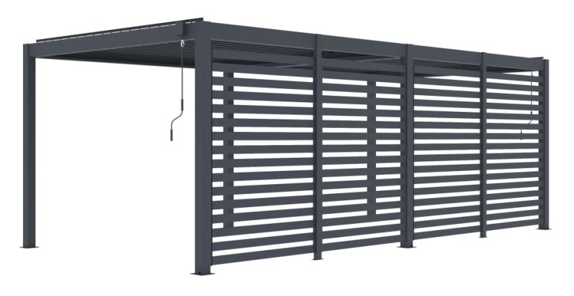 Příslušenství G21 fixní lamelová stěna pro pergolu Austin Premium 6x3 a 6x4 m