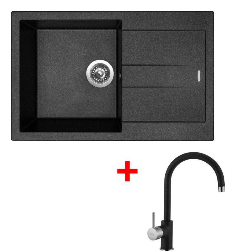 Sinks AMANDA 780 Metalblack + Vitalia GR Sinks AMANDA 780 Metalblack + Vitalia GR