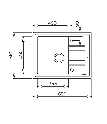 Teka STONE 45 S-TG 1B 1D DG