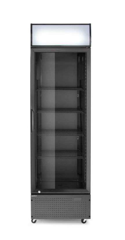 Jednokřídlá chladnička s podsvíceným panelem , Arktic, 254L, Černá, 230V/250W, 605x578x(H)1980mm