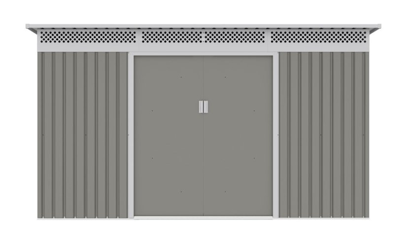 Zahradní domek G21 GRAH 1132 - 340 x 333 cm, metalický šedý