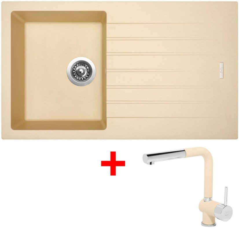 Sinks PERFECTO 860 Sahara + Mix 3 P GR Sinks PERFECTO 860 Sahara + Mix 3 P GR