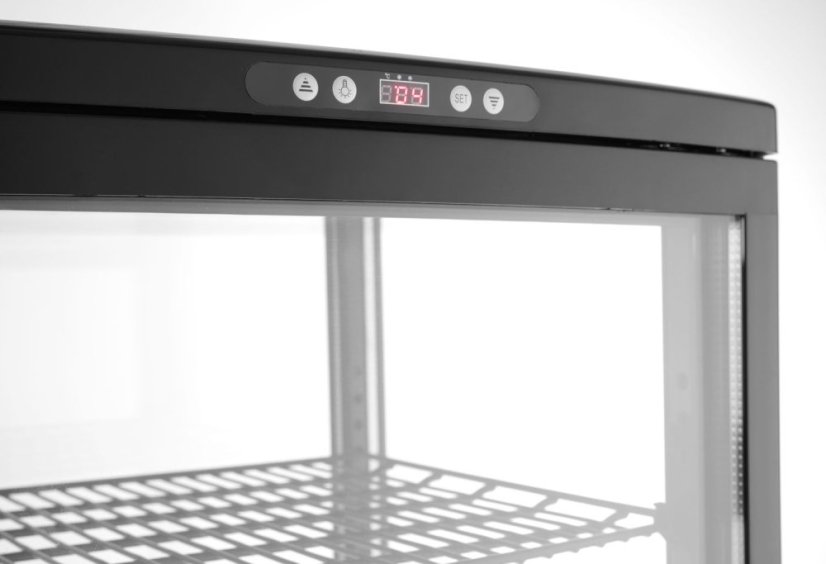 Chlazená skříň displeje, 270 l, Arktic, Černá, 230V/290W, 520x550x(H)1870mm