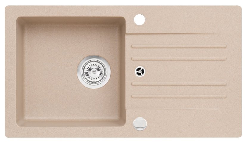 Alveus CORTINA 140 - 55 béžová(750x420mm) sifon jednoduchý + záslepka