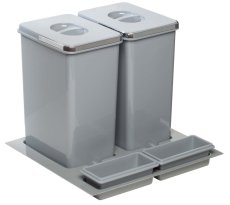 Sinks PRACTIKO 600 2x 20l + 2x miska