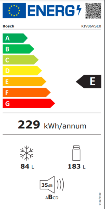 Vestavná chladnička Bosch KIV86VSE0
