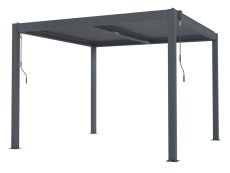 Bioklimatická pergola G21 Austin 3x3 m, antracitová hliníková