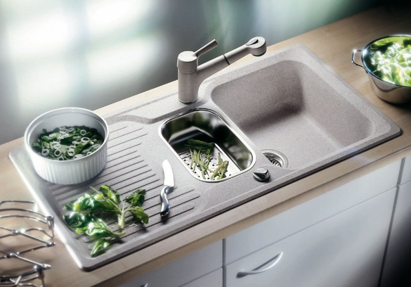 Blanco CLASSIC 6 S Silgranit bílá oboustranné provedení s excentrem+přísluš.nerez