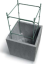 Květináč Prosperplast SIERRA SQUARE beton effect 38,5 cm šedý
