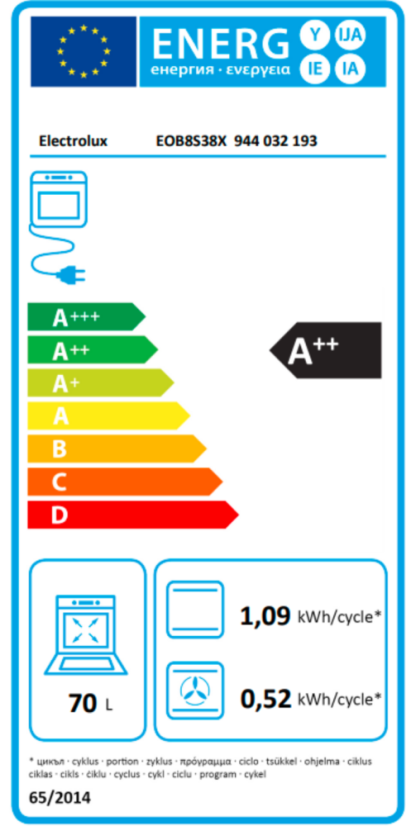Vestavná parní trouba Electrolux EOB8S38X