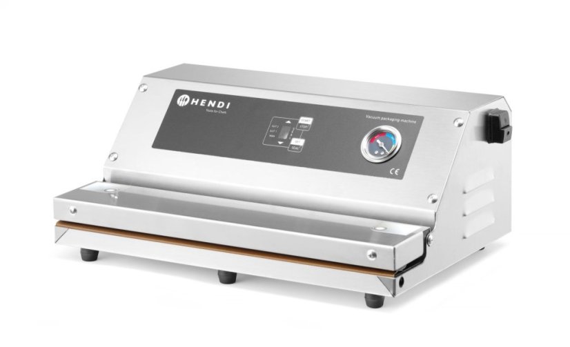 Vakuový balicí stroj - lamelový, HENDI, Profi Line, těsnicí lišta: 350 mm, 230V/250W, 383x293x(H)175mm