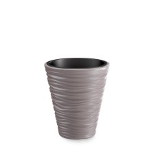 Květináč Prosperplast SAND s vkladem 34,5 cm  mocca