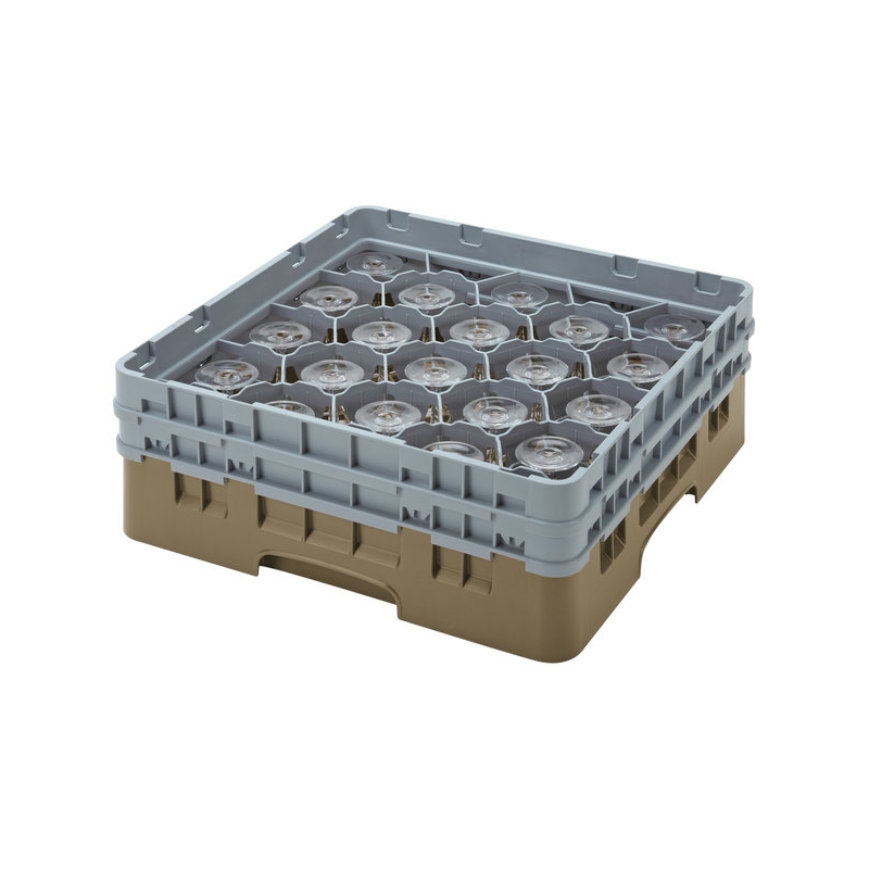 Cambro Koš Camrack 20 pozic, výška sklenice 13,2 cm - Béžová