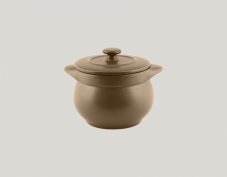RAK Porcelain RAK Genesis mísa na polévku kulatá s pokličkou 45 cl, hnědá | RAK-GNCFST10CR