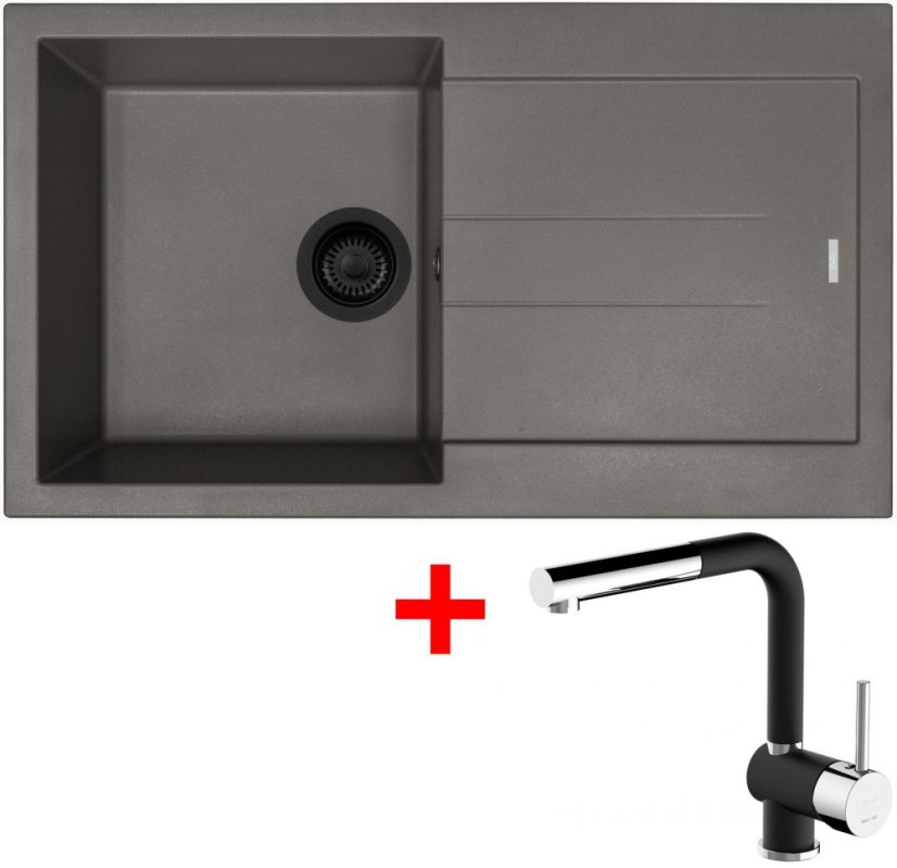 Sinks AMANDA 860 BL Nanotruffle + MIX 3 P Nanoblack Sinks AMANDA 860 BL Nanotruffle + MIX 3 P Nanoblack