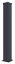 Sloupek G21 pro plotové pole 10x89 cm s patkou, antracitový