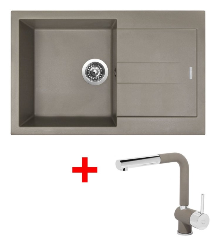 Sinks AMANDA 780 Truffle + Mix 3 P GR