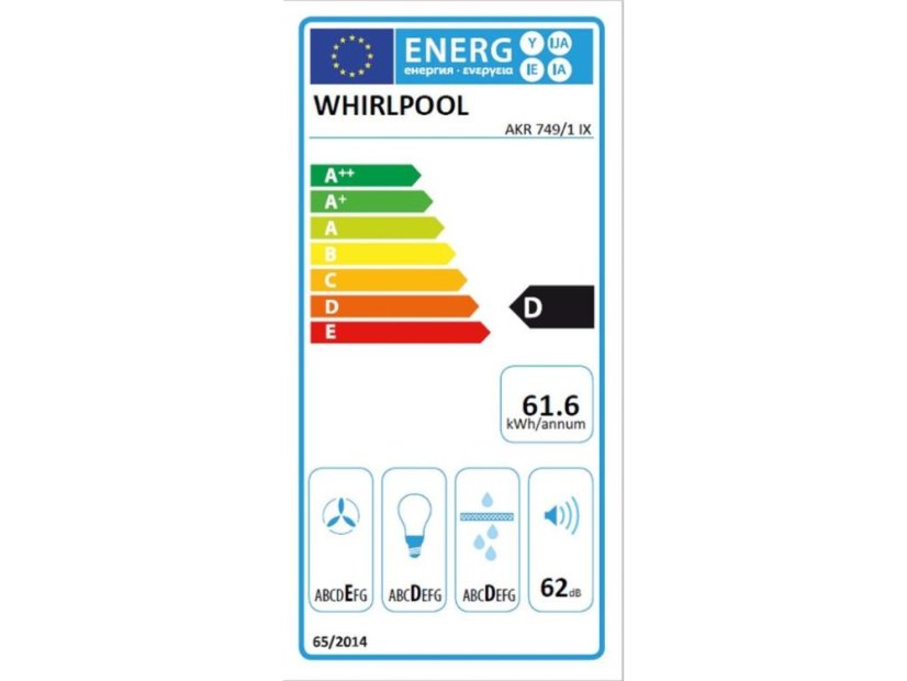 Výsuvná digestoř Whirlpool AKR7491IX