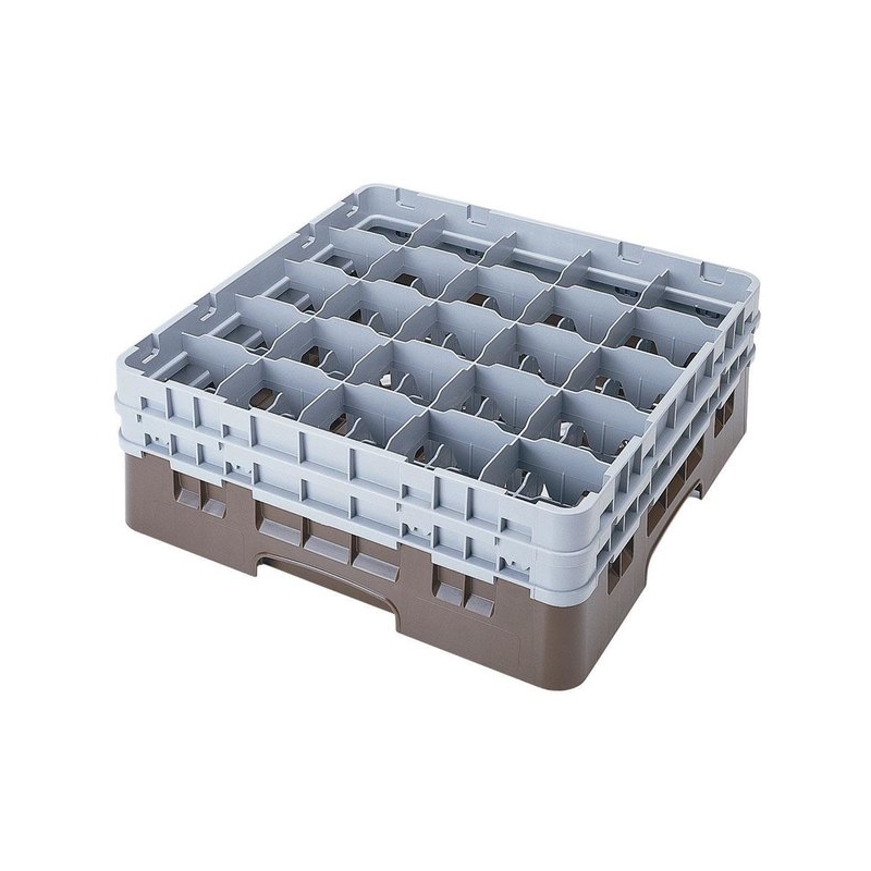 Cambro Koš Camrack 25 pozic, výška sklenice 30 cm - Hnědá Cambro Koš Camrack 25 pozic, výška sklenice 30 cm - Hnědá