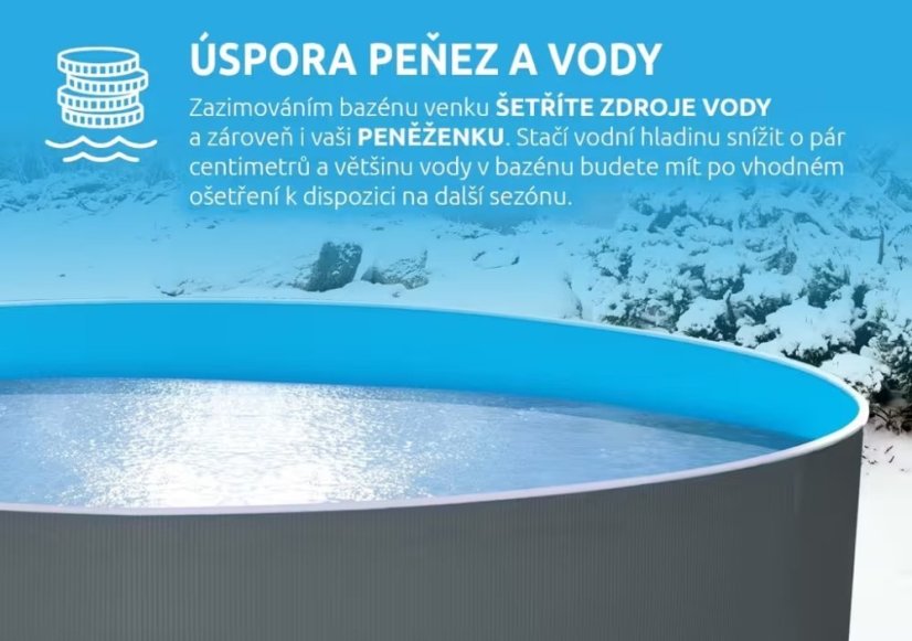 Bazén Marimex Orlando 4,57x1,07 m - ŠEDÝ, bazén, fólie, skimmer